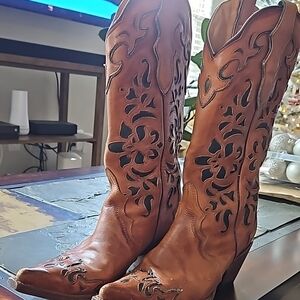 Stetson Brown Heeled Boots